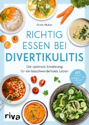 Buchcover und Innenansicht für das Buch: Richtig essen bei Divertikulitis