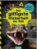 Buchcover und Innenansicht für das Buch: Das giftigste Stickerheft der Welt