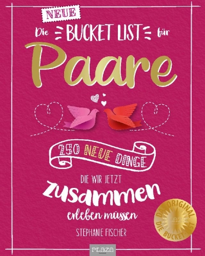 Buchcover und Innenansicht für das Buch: Die NEUE Bucket List für Paare