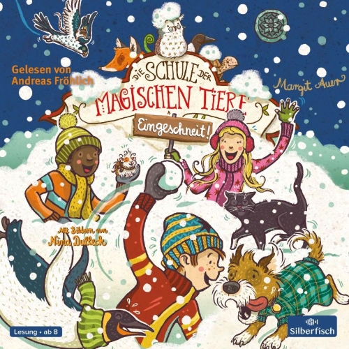 Buchcover und Innenansicht für das Buch: Die Schule der magischen Tiere: Eingeschneit! Ein Winterabenteuer
