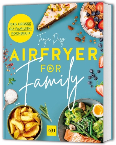 Buchcover und Innenansicht für das Buch: Airfryer for Family