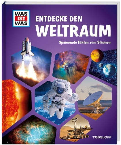 Buchcover und Innenansicht für das Buch: WAS IST WAS Entdecke den Weltraum