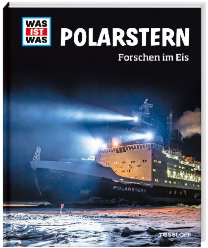 Buchcover und Innenansicht für das Buch: WAS IST WAS Polarstern. Forschen im Eis