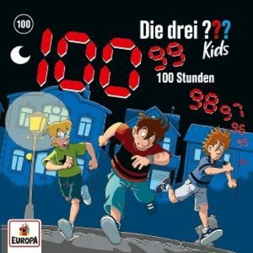 Buchcover und Innenansicht für das Buch: Die drei ??? Kids 100: 100 Stunden