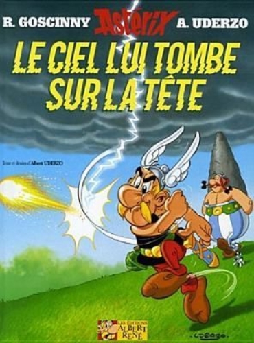 Buchcover und Innenansicht für das Buch: Asterix Französische Ausgabe 33. Le Ciel lui tombe sur la tête