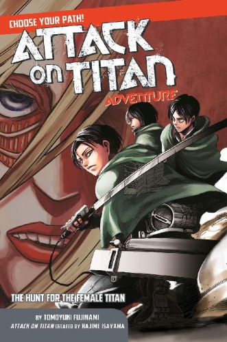 Buchcover und Innenansicht für das Buch: Attack on Titan Choose Your Path Adventure 2