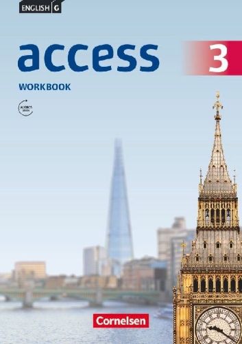 Buchcover und Innenansicht für das Buch: English G Access 3: 7. Schuljahr.Workbook mit Audios online