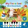 Buchcover und Innenansicht für das Buch: My Piano Book | Mein Klavierbuch