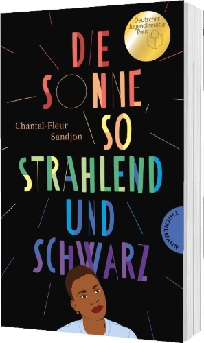 Buchcover und Innenansicht für das Buch: Die Sonne, so strahlend und Schwarz