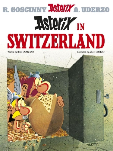 Buchcover und Innenansicht für das Buch: Astérix chez les Hevétes