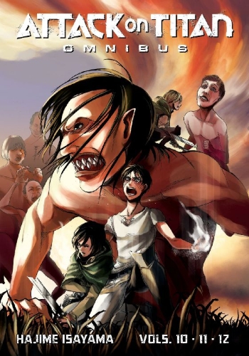 Buchcover und Innenansicht für das Buch: Attack on Titan Omnibus 4 (Vol. 10-12)