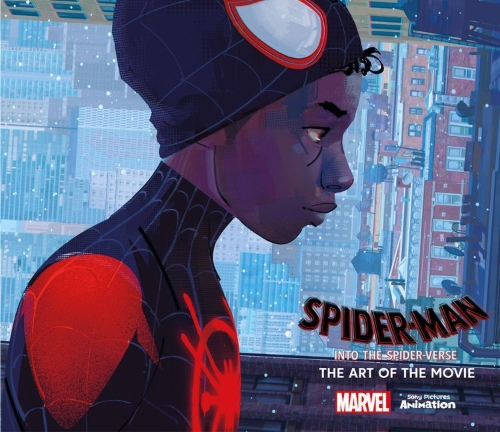 Buchcover und Innenansicht für das Buch: Spider-Man: Into the Spider-Verse -The Art of the Movie