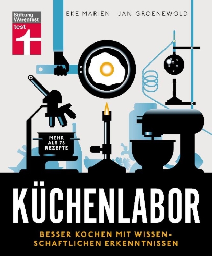 Buchcover und Innenansicht für das Buch: Küchenlabor