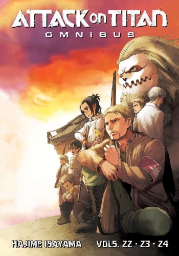 Buchcover und Innenansicht für das Buch: Attack on Titan Omnibus 8 (Vol. 22-24)