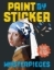 Buchcover und Innenansicht für das Buch: Paint by Sticker: Masterpieces