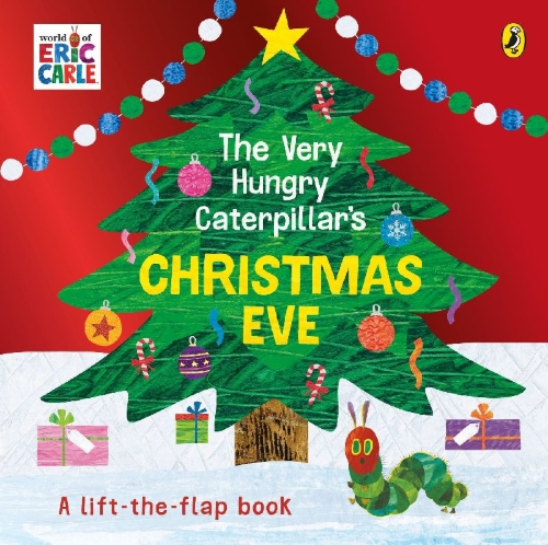 Buchcover und Innenansicht für das Buch: The Very Hungry Caterpillar's Christmas Eve