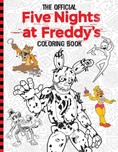 Buchcover und Innenansicht für das Buch: Five Nights at Freddy's: 5NAF Coloring Book