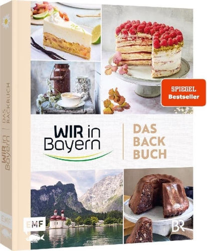 Buchcover und Innenansicht für das Buch: Wir in Bayern - Das Backbuch