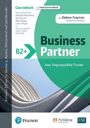 Buchcover und Innenansicht für das Buch: Business Partner B2+ DACH Coursebook & Standard MEL & DACH Reader+ eBook Pack