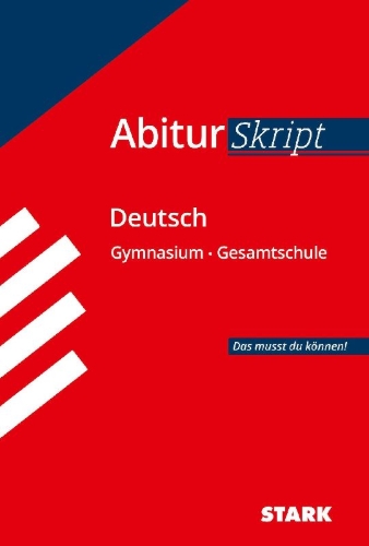 Buchcover und Innenansicht für das Buch: STARK AbiturSkript - Deutsch