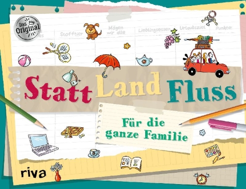 Buchcover und Innenansicht für das Buch: Statt Land Fluss für die ganze Familie