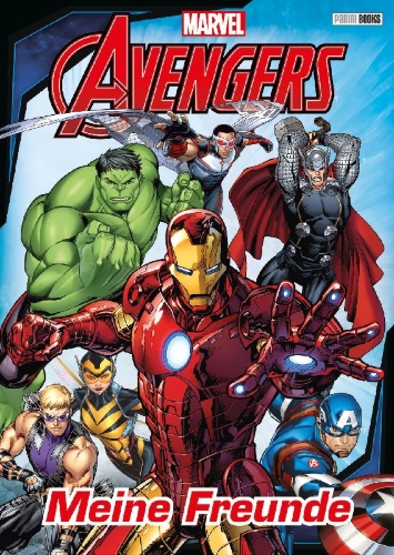 Buchcover und Innenansicht für das Buch: Marvel Avengers Freundebuch