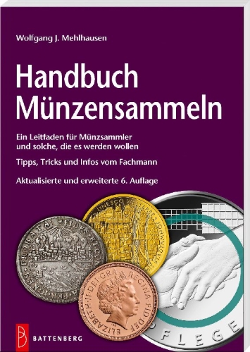 Buchcover und Innenansicht für das Buch: Handbuch Münzensammeln
