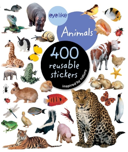 Buchcover und Innenansicht für das Buch: EyeLike Stickers: Animals