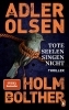 Buchcover und Innenansicht für das Buch: Døde sjæle synger ikke