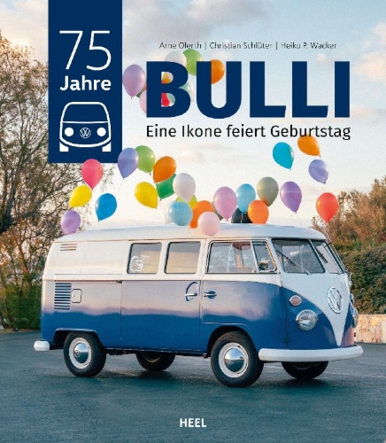 Buchcover und Innenansicht für das Buch: 75 Jahre VW-Bulli