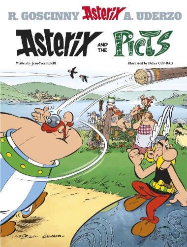 Buchcover und Innenansicht für das Buch: Asterix and the Picts