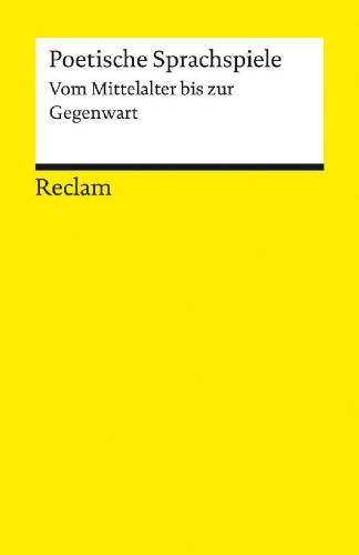 Buchcover und Innenansicht für das Buch: Poetische Sprachspiele