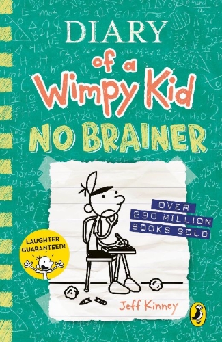 Buchcover und Innenansicht für das Buch: Diary of a Wimpy Kid: No Brainer (Book 18)