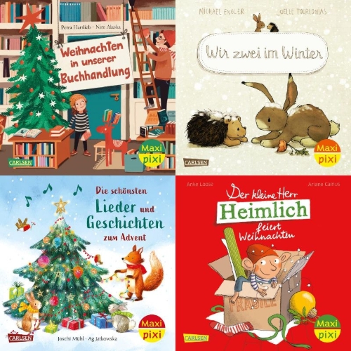 Buchcover und Innenansicht für das Buch: Maxi-Pixi-4er-Set 121: Winterzauber (4x1 Exemplar)
