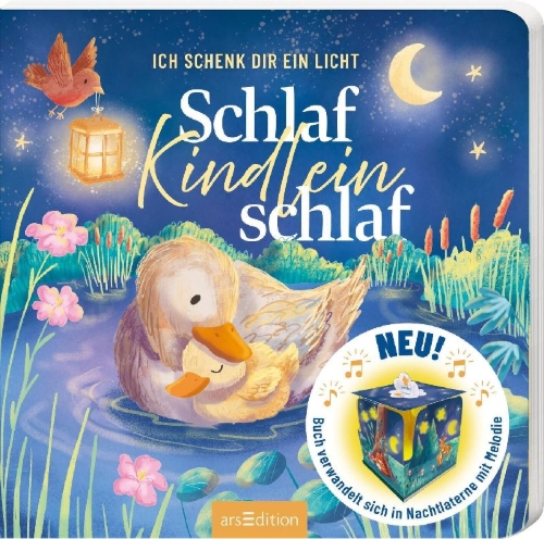 Buchcover und Innenansicht für das Buch: Ich schenk dir ein Licht! Schlaf, Kindlein, schlaf