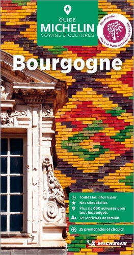 Buchcover und Innenansicht für das Buch: Michelin Le Guide Vert Bourgogne