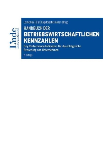Buchcover und Innenansicht für das Buch: Handbuch der betriebswirtschaftlichen Kennzahlen