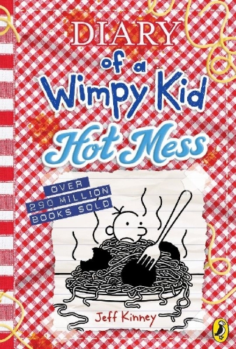 Buchcover und Innenansicht für das Buch: Diary of a Wimpy Kid 19: Hot Mess