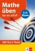 Buchcover und Innenansicht für das Buch: Mathe üben bis es sitzt 5./6. Klasse