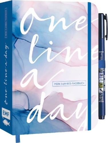 Buchcover und Innenansicht für das Buch: One Line a Day | Mein Fünf-Jahres-Tagebuch