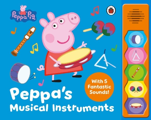 Buchcover und Innenansicht für das Buch: Peppa Pig: Peppa's Musical Instruments