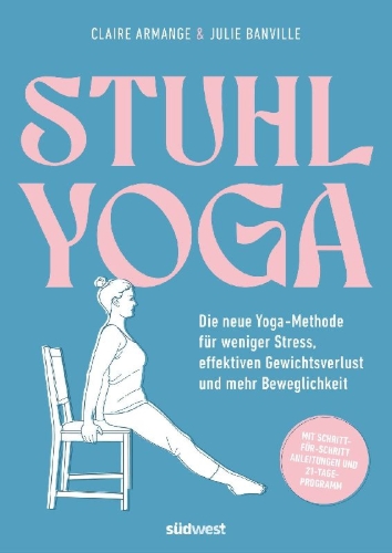 Buchcover und Innenansicht für das Buch: Yoga sur chaise
