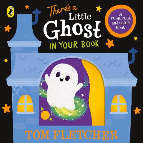 Buchcover und Innenansicht für das Buch: There's a Little Ghost in Your Book
