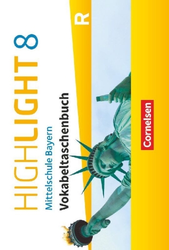 Buchcover und Innenansicht für das Buch: Highlight 8. Jahrgangsstufe - Mittelschule Bayern - Vokabeltaschenbuch