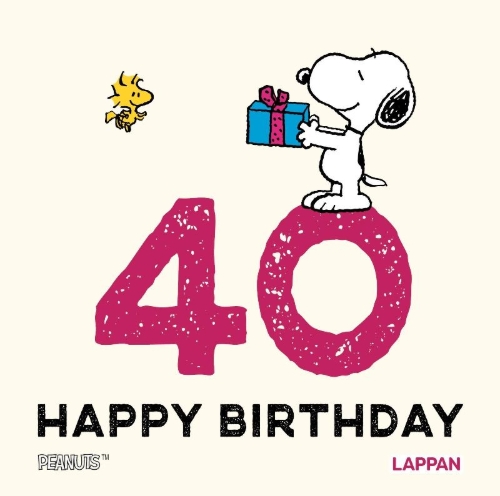 Buchcover und Innenansicht für das Buch: Peanuts Geschenkbuch: Happy Birthday zum 40. Geburtstag