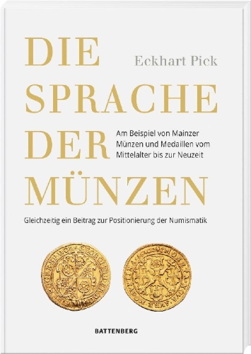 Buchcover und Innenansicht für das Buch: Die Sprache der Münzen
