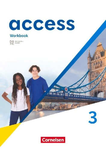 Buchcover und Innenansicht für das Buch: Access Band 3: 7. Schuljahr - Workbook mit digitalen Medien