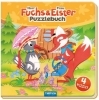 Buchcover und Innenansicht für das Buch: Trötsch Unser Sandmännchen Puzzlebuch mit 4 Puzzle Fuchs und Elster