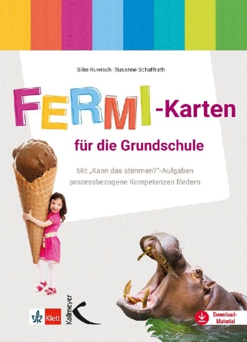 Buchcover und Innenansicht für das Buch: Fermi-Karten für die Grundschule (im Fach Mathematik)