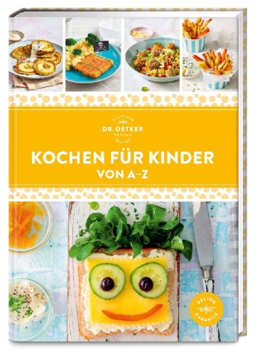 Buchcover und Innenansicht für das Buch: Kochen für Kinder von A-Z